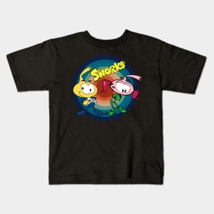 Bubbly Personalities Channel the Playful Nature and Colorful Lives of the Snorks Films Characters on a Tee Kids T-Shirt